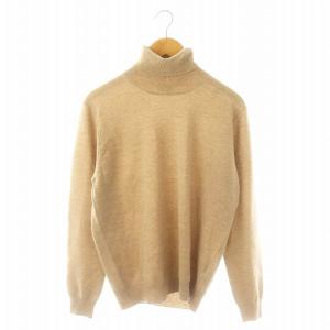 ウールカシミヤタートルネックニット セーター 長袖 50 ベージュ /DF OS AD