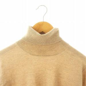 LUIGI BORRELLI ウールカシミヤタートルネックニット セーター 長袖 50 ベージュ /DF OS AD