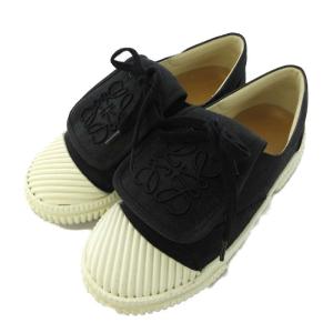 アナグラム キャンバス スニーカー 36 ブラック L815282X20