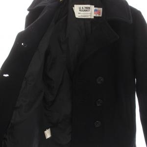 Schott U.S.740N PEAJACKET Pコート ピーコート アウター 36 S 黒 ブラック /YM