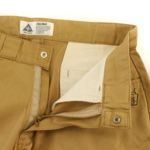 CHALLENGER ショートパンツ ハーフパンツ チノパン ロゴ M ベージュ CLG-PT 014-005 /DK