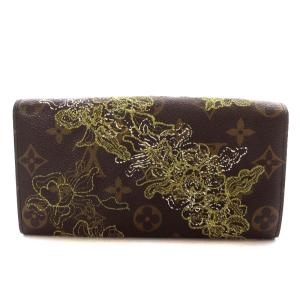 LOUIS VUITTON モノグラム ダンテュル ポルトフォイユ サラ 長財布 ブラウン M95389