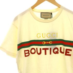 GUCCI BOUTIQUE プリントTシャツ S アイボリー 615044