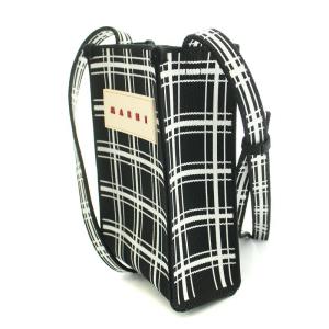 MARNI チェックショルダーバッグ ブラック ホワイト SBMP0152A0P6053