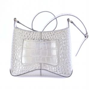 BALENCIAGA BBロゴ ホーボーXX ショルダーバッグ シルバー 695589