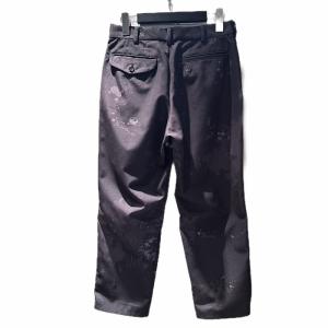 BLACK COMME des GARCONS 18AW ペイント加工 クロップド スラックス XSサイズ ブラック系 1B-P004