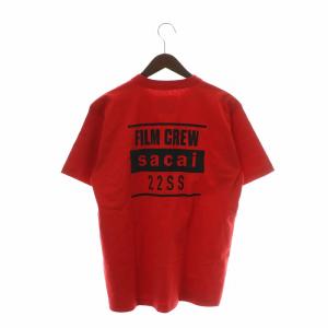 sacai 22SS Film Crew T-Shirt Tシャツ カットソー 半袖 クルーネック DOUBLE EXPOSURE