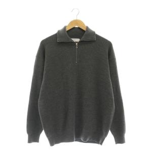 22AW High Density High Neck Zip Knit ハーフジップ ニット セーター