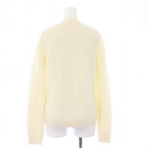 HERMES 22AW Hアッシュ ニット クルーネック ウール 36 アイボリー 2H2630DA