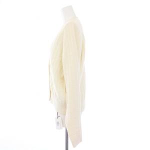 HERMES 22AW Hアッシュ ニットカーディガン 34 アイボリー