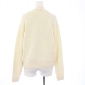 HERMES 22AW Hアッシュ ニットカーディガン 34 アイボリー
