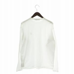 Maison Kitsuné Tシャツ 長袖 ロンT キツネ 刺繍 ホワイト GY18