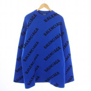 ロゴエンブロイダリーオーバーサイズニット S ブルー 657400