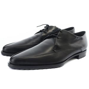 レースアップ レザーシューズ 37.5 ブラック