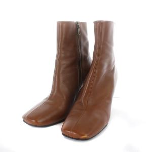 ショートブーツ 37 ブラウン 18689