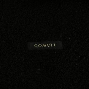 COMOLI 22SS シルクパイル スモーキングジャケット 2 ブラック V01-01009