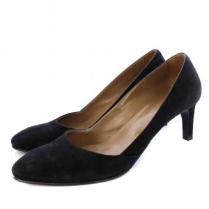 パンプス スエード 37 ブラック /KH KH