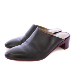 サボ ミュール レザー 37 ブラック