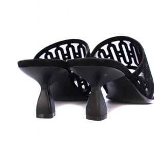 HERMES ジョイア55 ミュール サンダル 37 ブラック