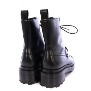 HERMES ファンク ケリーベルト ショートブーツ 37.5 ブラック WS222070Z