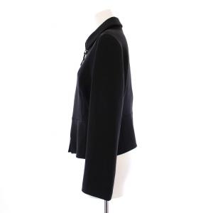 HERMES 22AW ステンカラージャケット 38 ブラック 2H0203DM