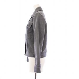 HERMES 22AW デニムジャケット セリエボタン 36 グレー 2H0256DT