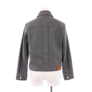 HERMES 22AW デニムジャケット セリエボタン 36 グレー 2H0256DT