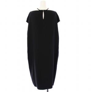 HERMES ノースリーブワンピース シルク 38 ブラック
