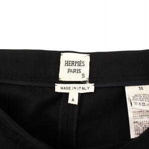 HERMES スラックス 38 ブラック