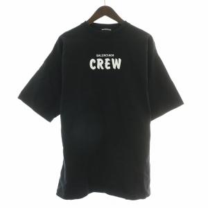 CREW PRINT TEE S ブラック 620969