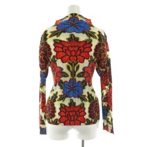 PLEATS PLEASE ISSEY MIYAKE イッセイミヤケ 花柄 カットソー プリーツ 3 マルチカラー
