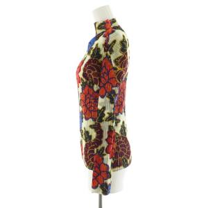 PLEATS PLEASE ISSEY MIYAKE イッセイミヤケ 花柄 カットソー プリーツ 3 マルチカラー