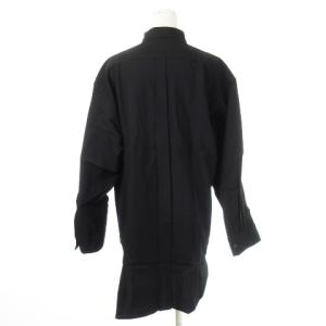 Y's 初期タグ ヨウジヤマモト Yohji Yamamoto ロング シャツ ウール ボタンダウン 長袖 比翼