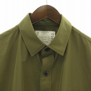 sacai 24SS Taffeta Shirt 3 カーキ 24-03402M