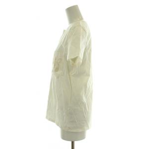 HERMES Tシャツ ポケット刺繍 40 ホワイト