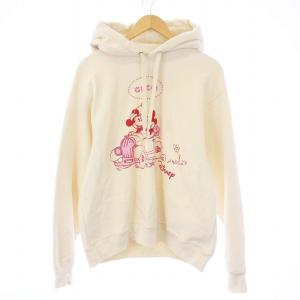 20SS Disney プルオーバーパーカー スウェット M ホワイト 604218