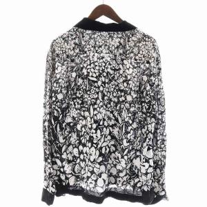 sacai Floral Print shirt 2 ホワイト ブラック