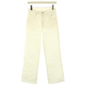 19AW ミッドウエストフレアデニム パンツ 25 ホワイト N214792D
