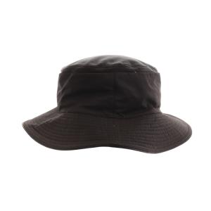 HERMES バケットハット ラムレザー キャンバス ブラウン