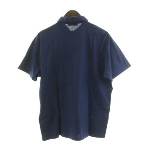 PRADA ポロシャツ 半袖 ロゴ 胸ポケット XL 紺 ネイビー ACU1 2019 4794 /IR GY18