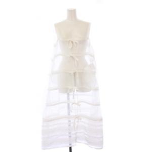 AD2024 キャミワンピース シアー レース S ホワイト TN-A003