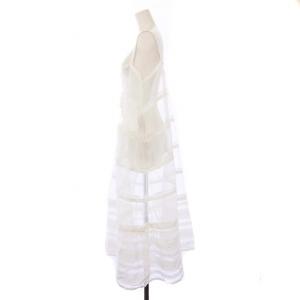 TAO COMME des GARCONS AD2024 キャミワンピース シアー レース S ホワイト TN-A003