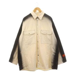ペイントジャケット XL エクリュ ブラック