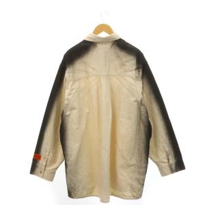 HERON PRESTON ペイントジャケット XL エクリュ ブラック