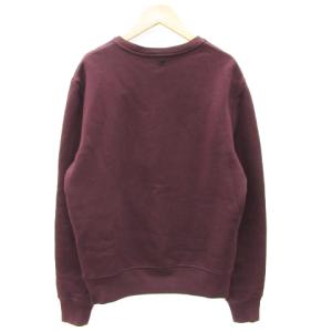 AMI Alexandre Mattiussi スウェット トレーナー ロゴ パイル 裏起毛 バーガンディ e17j002-731 /SM18 GY19