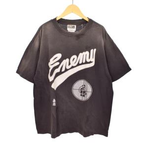 24AW SS TEE SNT ENEMY Tシャツ ダメージ加工 M ブラック
