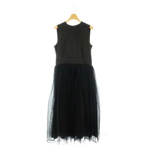 AD2020 チュールドッキングワンピース XS ブラック
