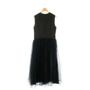 noir kei ninomiya AD2020 チュールドッキングワンピース XS ブラック