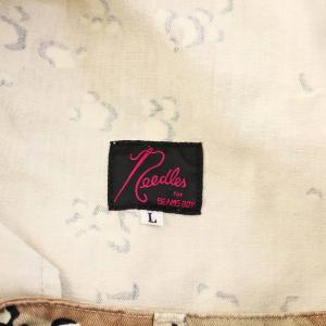 Needles BEAMS BOY ワイドパンツ カモフラ L ベージュ kp375