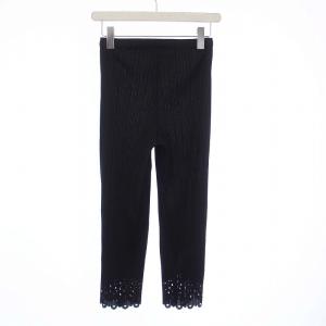 PLEATS PLEASE ISSEY MIYAKE イッセイミヤケ 11年製 プリーツパンツ クロップドパンツ イージーパンツ 裾レース カットワークレース